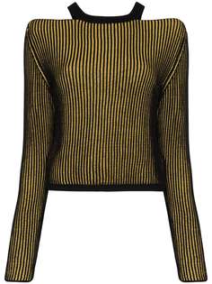 Eckhaus Latta свитер Clavicle в рубчик