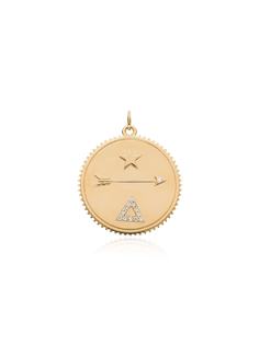 Foundrae большая подвеска Dream Medallion из желтого золота