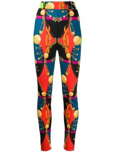 Versace легинсы Rodeo с принтом Barocco