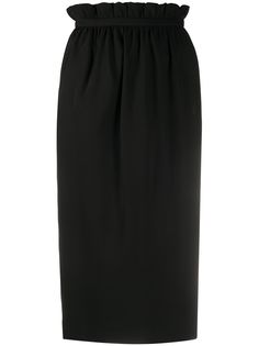Versace прямая юбка с присборенной талией
