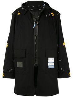 Maison Mihara Yasuhiro парка с крупной молнией и капюшоном