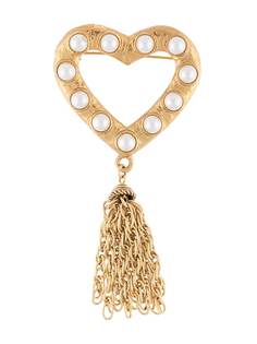 Moschino Pre-Owned декорированная брошь в форме сердца