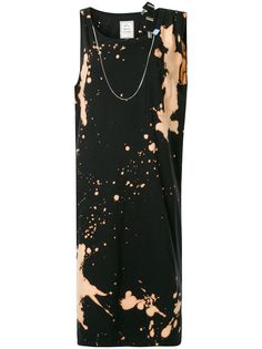 Maison Mihara Yasuhiro платье с ремешком и эффектом разбрызганной краски