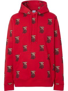 Burberry худи оверсайз с монограммой