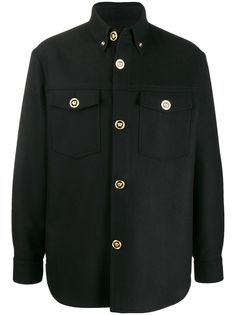 Versace куртка-рубашка на пуговицах с декором Medusa