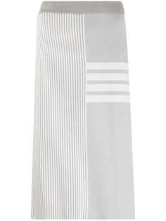 Thom Browne полосатая юбка миди