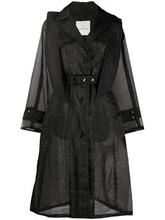 Moncler полупрозрачное пальто