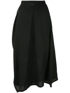 Ys юбка миди асимметричного кроя Y's