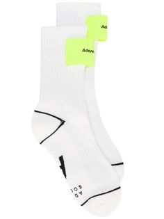 Ader Error logo patch ribbed detail socks