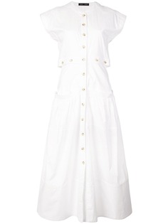 Proenza Schouler платье-рубашка с короткими рукавами