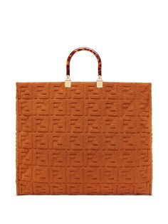 Fendi объемная сумка-шопер Sunshine