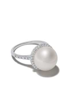 Yoko London золотое кольцо Classic с жемчугом и бриллиантами