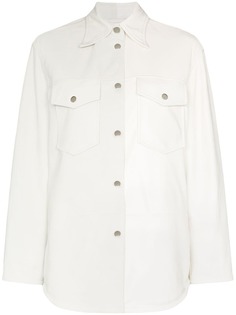 MM6 Maison Margiela рубашка с контрастными вставками
