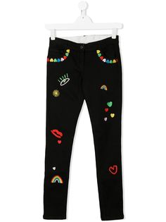 Stella McCartney Kids джинсы скинни с вышивкой