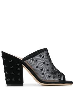 Sergio Rossi studded 100mm open toe sandals