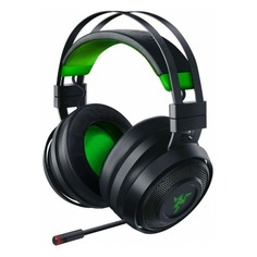 Гарнитура игровая Razer Nari Ultimate, для ПК и игровых консолей, мониторные, радио, черный / зеленый [rz04-02910100-r3m1]