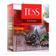Чай Tess Thyme черный чабрец/цедра лимона 100пак. 150гр карт/уп. (1185-09)