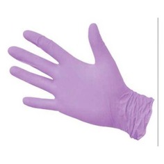 Перчатки неопудренные Supersoft, одноразовые, размер: M, нитрил, 100шт, цвет фиолетовый [hnubg03] Noname