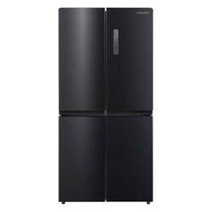 Холодильник DAEWOO RMM700BS, трехкамерный, черный матовый