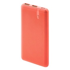 Внешний аккумулятор (Power Bank) INTERSTEP IS PB1018PD, 10000мAч, коралловый [63055]