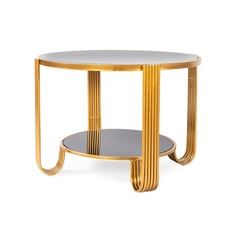 Кофейный столик divert round (desondo) золотой 42 см.