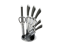 Набор ножей carbon metallic (8 шт) (ogogo) серебристый 20 см.