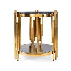 Кофейный столик divert (desondo) золотой 55 см.