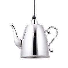 Светильник подвесной kettle (desondo) серебристый 23x20x13 см.