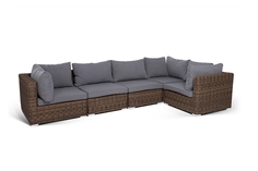 Трансформирующийся диван лунго (outdoor) серый 85x67x85 см.