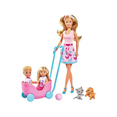 Игровой набор Simba Steffi Love "Штеффи, Еви и Тимми с питомцами", 29 см