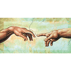Картина по номерам Schipper "Репродукция Сотворение Адама» Микеланджело Буонаротти, 40х80 см