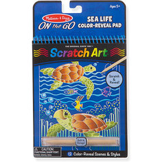 Блокнот Melissa & Doug Scratch art, Жизнь в океане