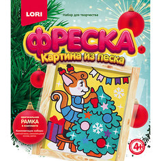 Фреска. Картина из песка Lori "Белочка у ёлочки" Лори