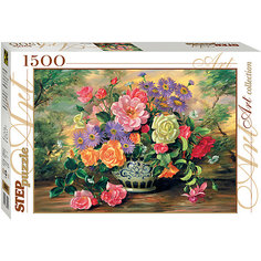 Мозаика "puzzle" 1500 "Цветы в вазе" Степ пазл