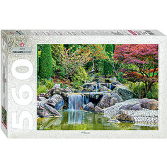 Мозаика "puzzle" 560 "Каскадный водопад в японском саду" Степ пазл
