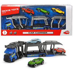 Игровой набор Dickie Toys "Автовоз и 3 машинки", 28 см