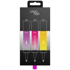 Чернила для 3D ручки Creopop 3Б Чувствит.к темп-ре Purple/Pink/Yellow (SKU009)