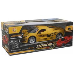 Радиоуправляемая машина 1toy Т13855 Драйв: Спорткар, Matte Yellow(1:16, 27 см)