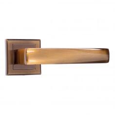 Ручка дверная на розетке Bussare «Limpo» A-65-30, алюминий, цвет кофе