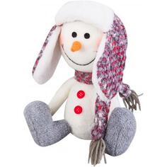 Мягкая игрушка «Снеговик в шапке», 20 см