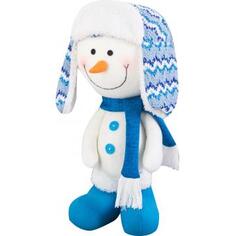 Мягкая игрушка «Снеговик в шапке и шарфе», 42 см