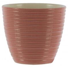 Горшок цветочный «Спираль» розовый 0.56 л 120 мм, керамика