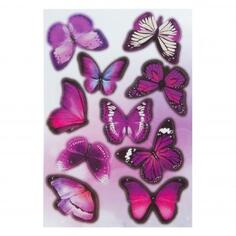 Наклейка ультрафиолет «Бабочки» Декоретто S