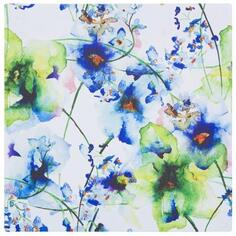 Картина на холсте «Принт голубые цветы-2» 30х30 см