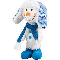 Мягкая игрушка «Снеговик», в шапке ушанке 23 см
