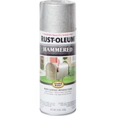 Краска аэрозольная молотковая по ржавчине цвет серебристый 340 г Rust Oleum