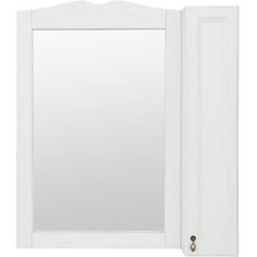 Шкаф зеркальный O-mebel «Retro», 85 см, массив бука, цвет белый