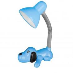 Лампа настольная Собачка E27 40 Вт цвет голубой Camelion