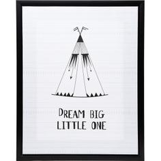 Картина на холсте в раме «Dream big» 40х50 см