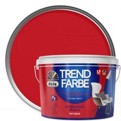 Краска для стен и потолков Trend Farbe цвет Ализариновый красный 1 л Dufa